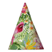 トロピカル フローラル フラワーズ ワイルド ジャングル バースデー パーティー パーティーハット (右)