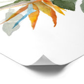 トロピカル フローラル ブライダル シャワー ウェルカム サイン (角)