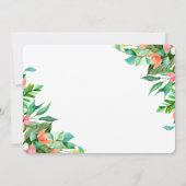 トロピカル フローラル マザーズデー ブランチ ご招待 招待状 (裏面)