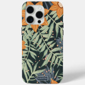 トロピカル フローラル リーフ パーソナライズデザイン Case-Mate iPhoneケース (裏面)