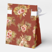 トロピカル フローラル ヴィンテージ ブライダル シャワー フェイバーボックス (裏面サイド)