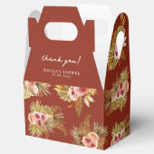 トロピカル フローラル ヴィンテージ ブライダル シャワー フェイバーボックス (オープン)