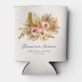 トロピカル フローラル ヴィンテージ ブライダル シャワー 缶クーラー (正面)