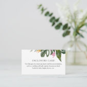 トロピカル フローラル 封入カード エンクロージャーカード (スタンド正面)