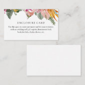 トロピカル フローラル 封筒カード エンクロージャーカード (正面/裏面)