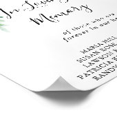 トロピカル フローラル 追悼 置き看板 ポスター (角)