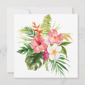 トロピカル ブライズメイド パーティー 招待状 (裏面)