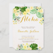 トロピカル ブライダルシャワー 招待状 (正面)