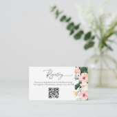 トロピカル ブライダル シャワー ギフト レジストリー QR カード (スタンド正面)