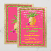 トロピカル ブライダル シャワー 招待状 (正面/裏面)