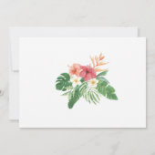 トロピカル ブライダル シャワー 行程 アロハ ご招待 招待状 (裏面)