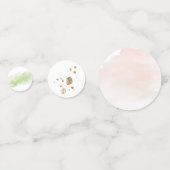 トロピカル ブラッシュ ピンク フラワーテーブル コンフェッティ (裏面)