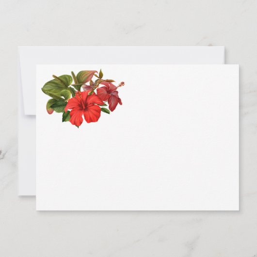 トロピカル ブリーズ あなたは私のフラワーガールになりますか カード (裏面)