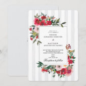 トロピカル ブリーズ カラー ウェディング インビテーション (正面/裏面)