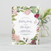 トロピカル ブリーズ バースデー パーティー 招待状 (スタンド正面)