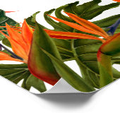 トロピカル ブリーズ フラワーズ ウェディング 新しいウェルカムサイン ポスター (角)