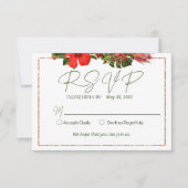 トロピカル ブリーズ ラッシュ ボタニカル RSVP 招待状 (正面)