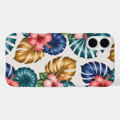 トロピカル・ブルーム・バイブケース Case-Mate iPhoneケース (裏面 (横))