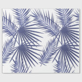 トロピカル·ブルー·パー葉ム· ラッピングペーパー (フラット)