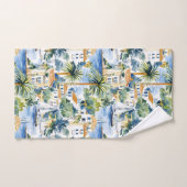 トロピカル ブルー メディテレニアン バスタオルセット (ハンドタオル)