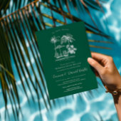 トロピカル プールサイド | 結婚式翌朝のブランチ 招待状