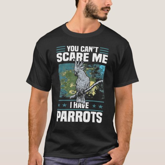 トロピカル ペット コンゴウインコ 鳥 オウム Tシャツ (正面)
