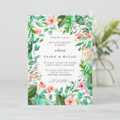 トロピカル ボタニカルエンゲージメントパーティー 招待状 (スタンド正面)