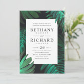 トロピカル ボタニック ウェディング インビテーション セット No.01 (スタンド正面)