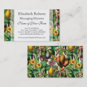 トロピカル・ボタニック・フルーツガーデン・ビジネスカード 名刺 (正面/裏面)