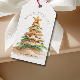 トロピカル メレカリキマカ クリスマスツリー ギフトタグ