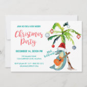 トロピカル メレ カリキマカ イルカのクリスマスパーティー 招待状 (正面)