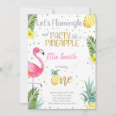 トロピカル「メロンの一つ」パーティーカード 招待状 (正面)