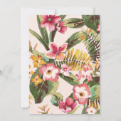 トロピカル | モダン タイポグラフィー 30歳の誕生日パーティー 招待状 (裏面)