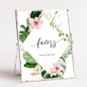 トロピカル モンステラのプレゼント、どうぞおひとつお取りください ポスター