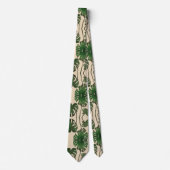 トロピカル モンステラの葉 ネクタイ (正面)