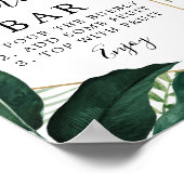 トロピカル モンステラ ミモザ バー サイン (角)