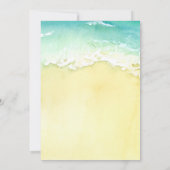 トロピカル ラストスプラッシュ ブライズメイドパーティー 招待状 (裏面)