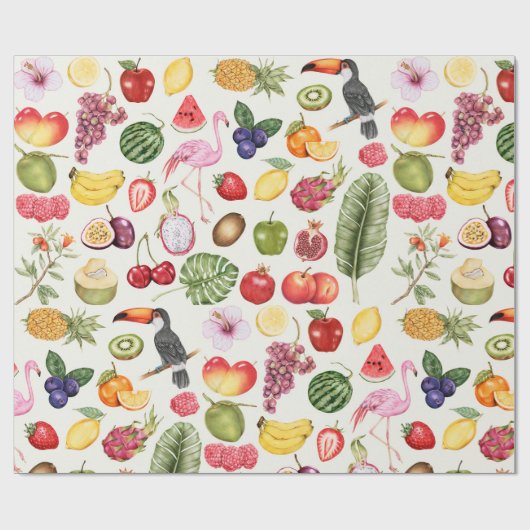 トロピカル ラッピングペーパー (フラット)