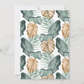 トロピカル・ラブとビーチ結婚式セーブザ・デート セーブザデート (裏面)