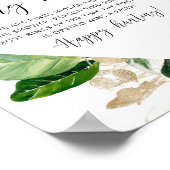 トロピカル リング ハント ブライダル シャワー ゲーム ポスター (角)