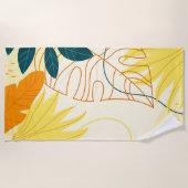 トロピカル リーフ ビーチタオル (正面)