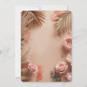 トロピカル ロマンス ブラッシュ 招待状 (裏面)