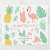 トロピカル ワインボトル ラベル | ブライズパーティー (シングルラベル)