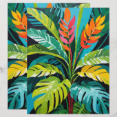 トロピカル ヴァイブス スクラップブッキング ペーパー (正面/裏面)