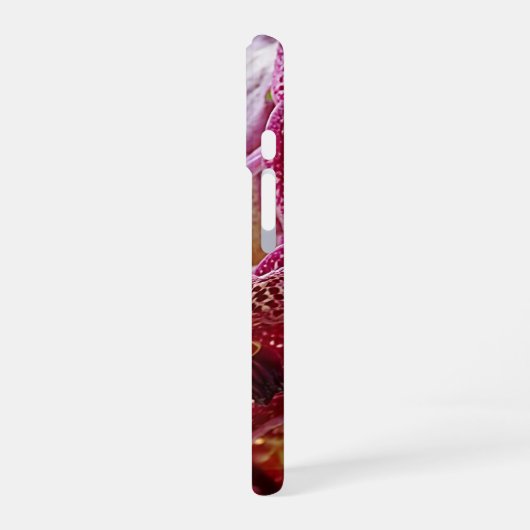 トロピカル・ヴァンダ・オーキッド・クラスター iPhone 16ケース (左側面)