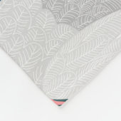 トロピカル:ヴィンテージシームレスパターン フリースブランケット (角)