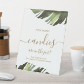 トロピカル 何個のキャンディーが瓶に入っていますか？ サイン (インサイチュ)