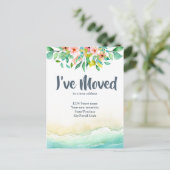 トロピカル 引越しました 住所変更のお知らせ ポストカード (スタンド正面)