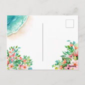 トロピカル 引越しました 住所変更のお知らせ ポストカード (裏面)