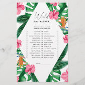 トロピカル – 彼女はむしろブライダルシャワーゲーム (正面)